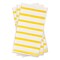 Durable White with Gold Stripes Paper Dinner Napkins (600 Napkins)